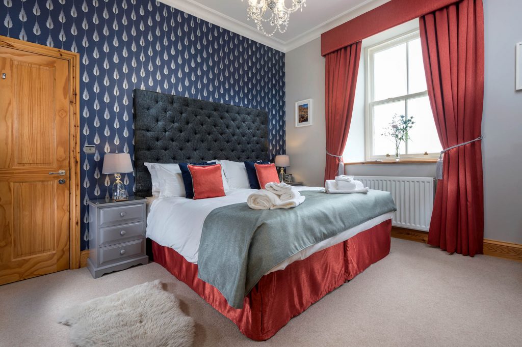 Luxury bedroom at St Cuthbert's House