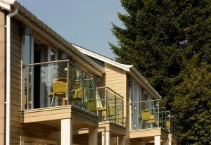 Craigmhor Lodge and Courtyard Boutique B&B - The modern glass balconies