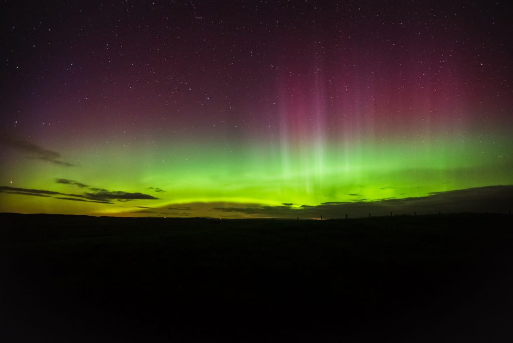 Northern Lights seen from Northumberland