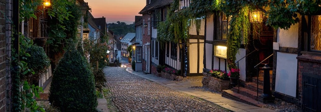 Rye in East Sussex is a lovely quintessential English town near the south east coast